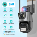 📹 Cámara de Seguridad PTZ Doble Lente: Tu guardián inteligente con visión 360° y protección total día y noche